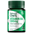 Nature's Own Vitamin B6 supplement bottle on a white background