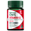 Nature's Own Vitamin K2 supplement bottle on a white background