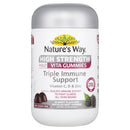 Nature's Way High Strength Adult Vita Gummies Triple Immune Support on a white background