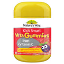 Nature's Way Kids Smart Vita Gummies supplement container on a white background