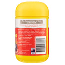A yellow plastic bottle of Kid Smart Vita Gummies shown from the back, featuring a red and white label with product details, a barcode, and the brand name.