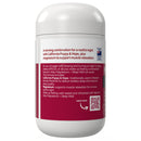 A white plastic bottle of Nature's Way Magnesium supplement, shown from the back to display the label. The label features a deep red lower section with white text, a red top band, and a white upper section.