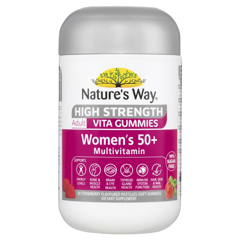 Natures Way Adult Vita Gummies 50+ Womens Multi 60 Pack