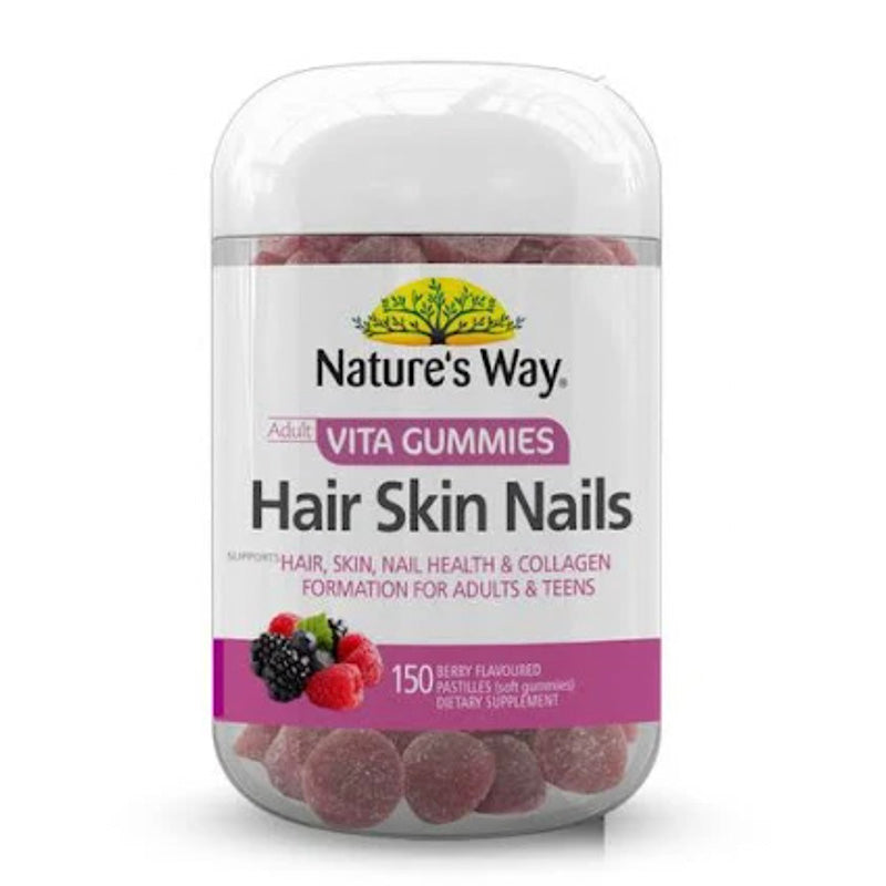 Natures Way Adult Vita Gummies Hair Skin Nails 150 Pack