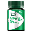 Nature's Own Activated Methyl B12 supplement bottle on a white background