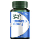 Nature's Own Fenugreek 1000mg supplement bottle on a white background