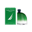 Nautica Green perfume bottle and packaging on a white background