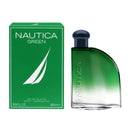Nautica Green perfume bottle and packaging on a white background