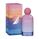 Nautica Rose Island perfume bottle and packaging on a white background