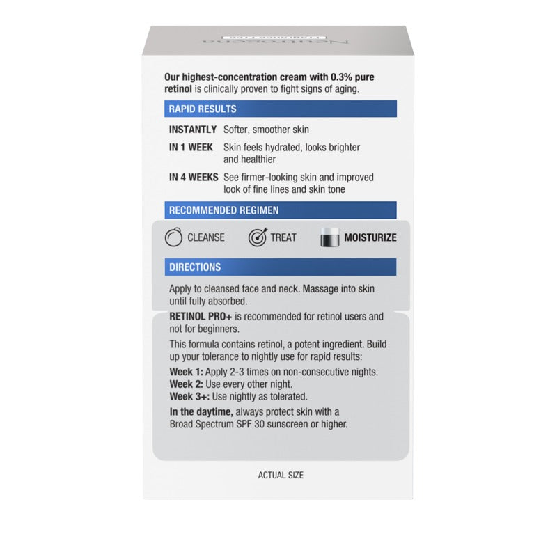 Neutrogena Rapid Wrinkle Repair Retinol Pro+ .3% Night Cream Face Moisturiser 48g