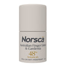 Norsca roll-on anti-perspirant with Australian Finger Lime & Gardenia scent on a white background