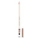 Makeup pencil with cap on a white background