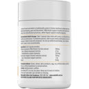 White plastic bottle of Fennel seed capsules with a white cap, showing the back label with text details on a white background.