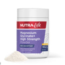 NutraLife Magnesium Glycinate+ High Strength Powder container on a white background