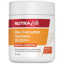 NutraLife Bio-Curcumin Turmeric supplement container on a white background