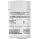 Supplement container with label on a white background
