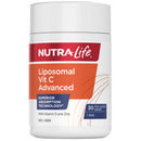 NutraLife Liposomal Vit C Advanced supplement container on a white background