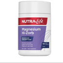 NutraLife Magnesium Hi-Zorb supplement container on a white background