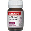 NutraLife ProBiotica Extra Care supplement bottle on a white background
