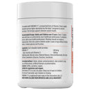 Vitamin supplement container with label on a white background