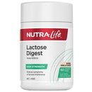 NutraLife Lactose Digest supplement container on a white background