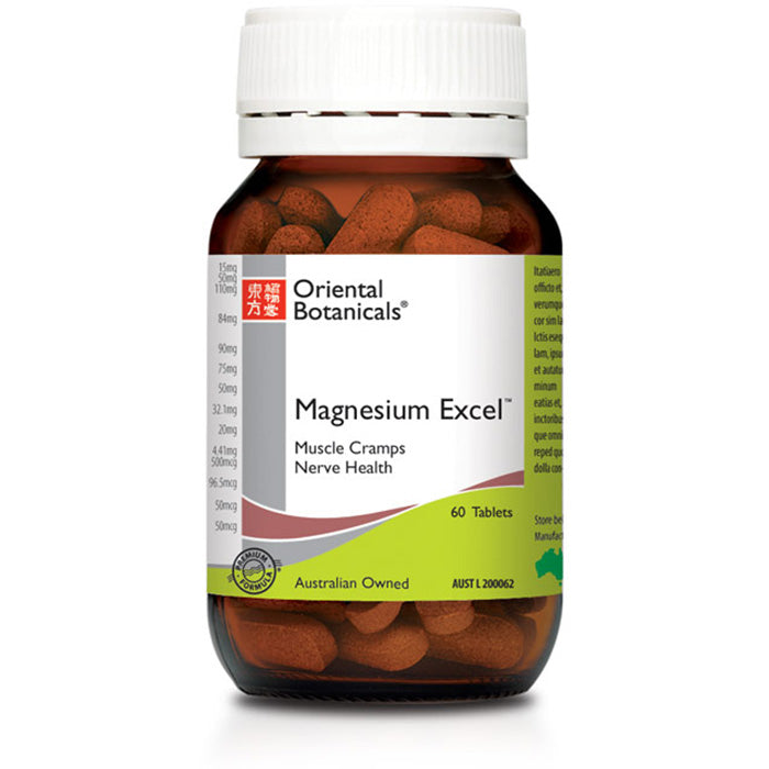 Oriental Botanic Magnesium Excell 60 Tabs