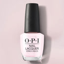 OPI nail polish bottle on a light pink background