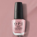 OPI nail polish bottle on a pink background