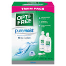 Opti-Free Puremoist twin pack box with green and pink design