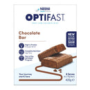 Box of Nestle Optifast Chocolate Bars on a white background