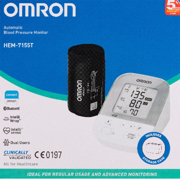 Omron Hem7155t Plus Blood Pressure Monitor