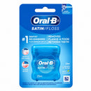 Oral B Satin Tape Mint Dental Floss 25m on a white background