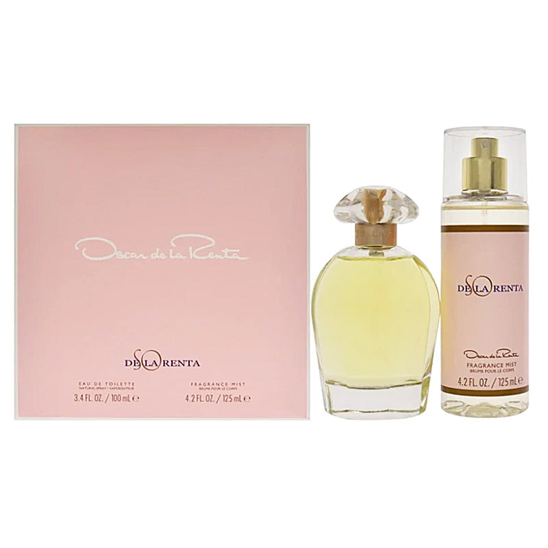 Oscar De La Renta 2 Piece Gift Set 100ml Edt & 125ml Body Mist