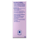 Purple box with text and a logo on a white background