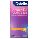 Ostelin Vitamin D3 1000IU Liquid packaging with a purple and pink design on a white background.