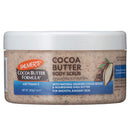 Jar of Palmer's Cocoa Butter Formula body scrub on a white background