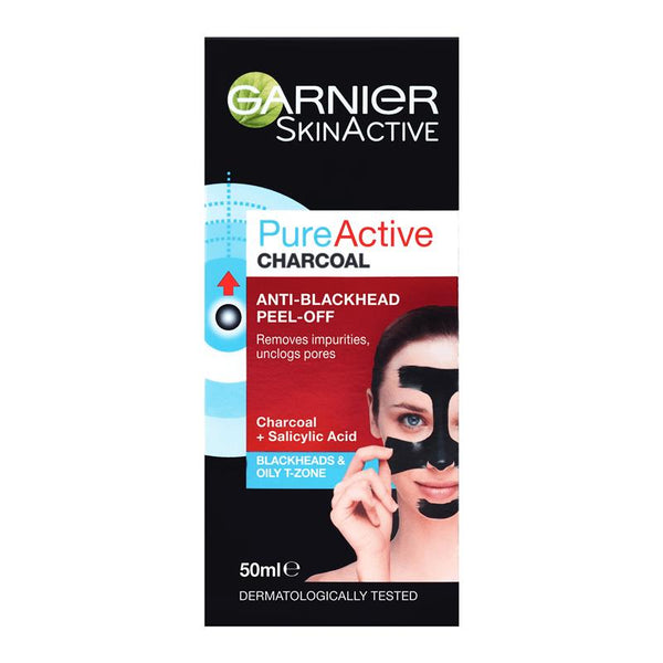 Garnier Pure Active Charcoal Anti-Blackhhead Peel Off Mask 50ml