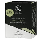Box of Silica skin, hair, and nails one-a-day multi-nutrient tablets with vegan label.