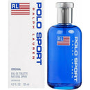 Polo Sport Ralph Lauren perfume bottle and packaging on a white background