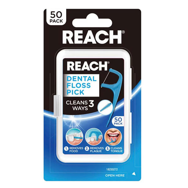 Reach Dental Floss Pick 50 Pack