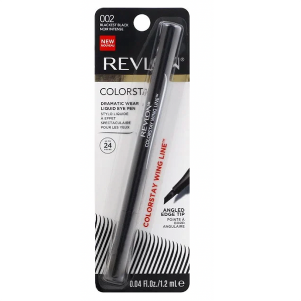 Revlon Colorstay Liquid Eyeliner Wing Angled Tip 002 Blackest Black
