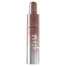 Metallic lip gloss with 'Glow' text on a white background