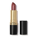 Revlon lipstick with black and gold packaging on a white background