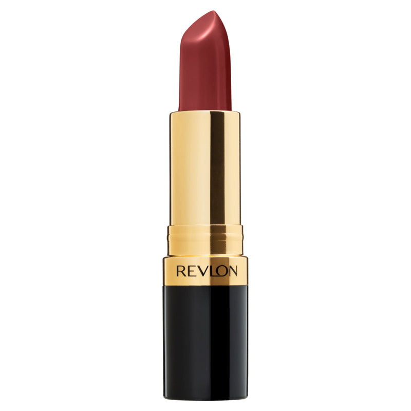 Revlon lipstick with a gold cap on a white background