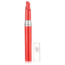 Red lipstick with silver cap on a white background, featuring Revlon branding.