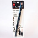 Revlon ColorStay Brow Shape & Glow product packaging on a white background
