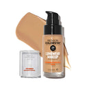 Revlon ColorStay foundation bottle with a swatch on a white background