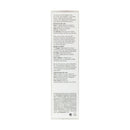 Product label with text on a white background