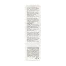 Product label with text on a white background