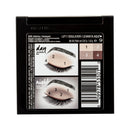 Eyelash packaging with application instructions and product details on a white background